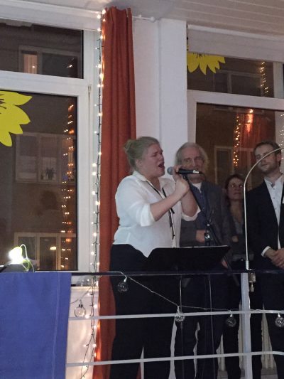Gisa Flake singt im Grünen Laden, Neujahrsempfang 2017