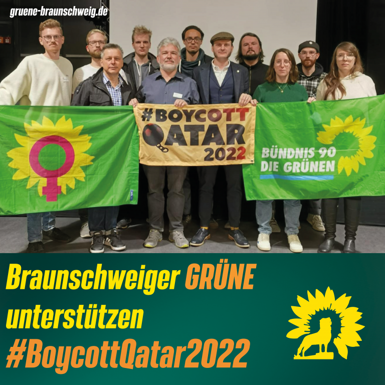 Braunschweiger Grüne unterstützen #BoycottQatar2022