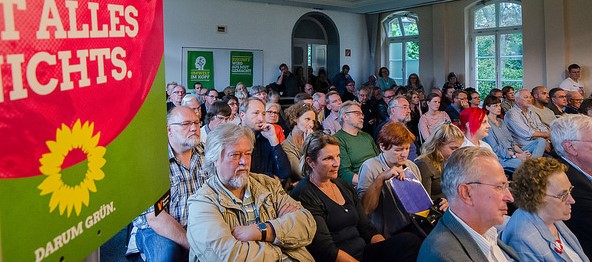Auditorium Veranstaltung mit Toni Hofreiter am 9.9.2017, Bild: Bündnis 90/Die Grünen Braunschweig